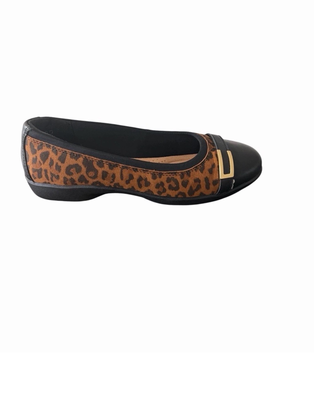 Clark collection Leopard Print Black women’s flats